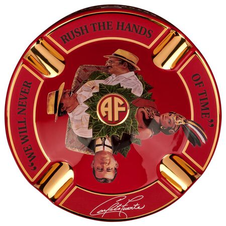 Arturo Fuente Round "Hands of Time" Ashtrays (RED)
