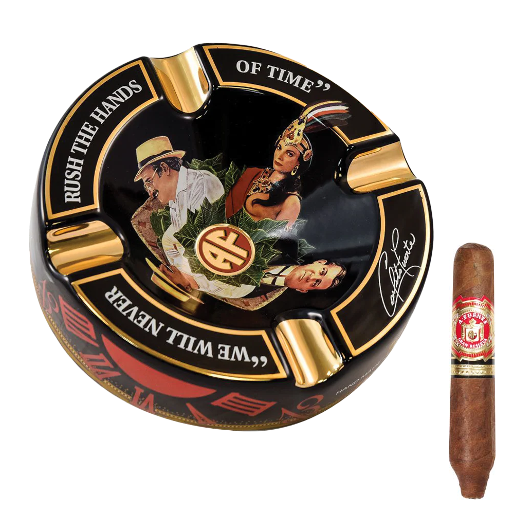 Arturo Fuente - Round "Hands of Time" Ashtrays (BLACK)