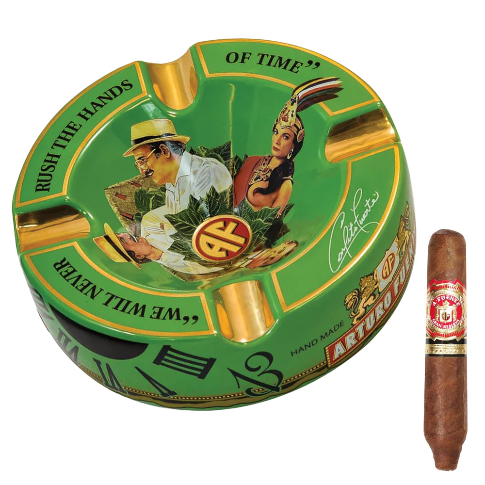 Arturo Fuente Round "Hands of Time" Ashtray (GREEN)