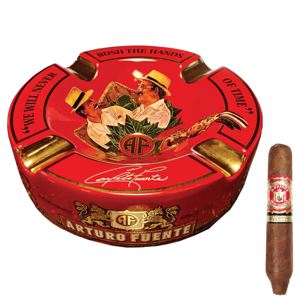 Arturo Fuente Round "Hands of Time" Ashtrays (RED)