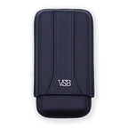 Black Leather 3 Finger Cigar Pouch