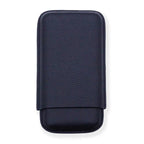 Black Leather 3 Finger Cigar Pouch