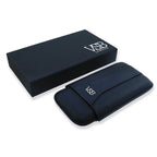 Black Leather 3 Finger Cigar Pouch