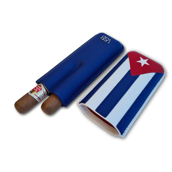 Cuban Leather 2 Finger Cigar Pouch