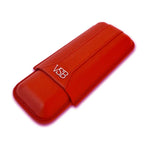 Red Leather 2 Finger Cigar Pouch