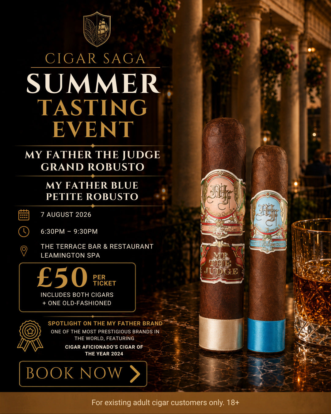 Cigar Saga My Father Tasting Event (07/08/2026)